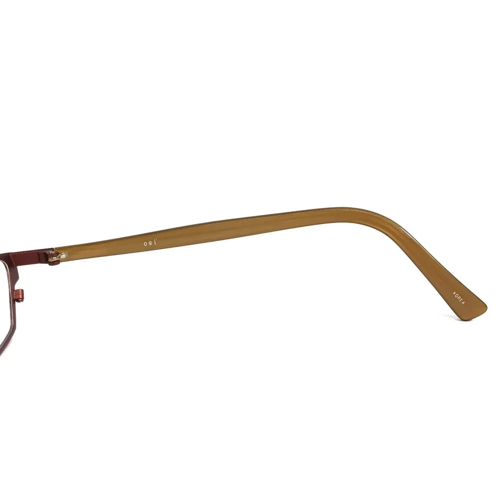 ogi Petite Eyeglasses Frames 9019 COL. 61 Brown Gold Cat Eye Full Rim 48-18-135
